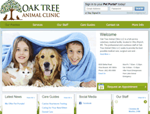 Tablet Screenshot of oaktree-animalclinic.com